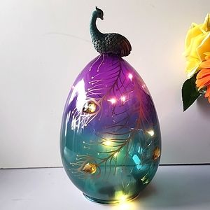 Beautiful HD Design, Battery Operated Peacock Egg Design.